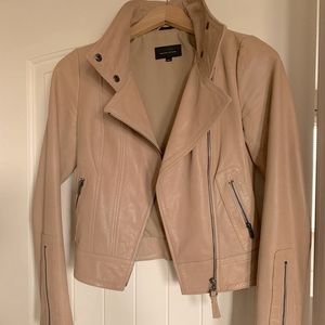 MACKAGE KENYA LEATHER JACKET- Color Nude XXS